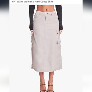 Womens Maxi Cargo Khaki Skirts